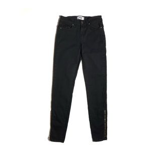 Paige Hoxton Ultra Skinny Zipper Ankle Black Jeans